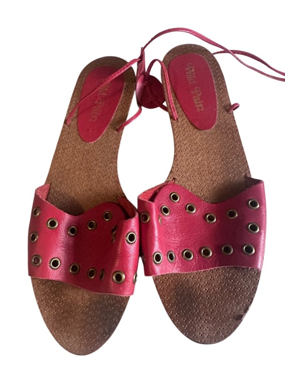 Wild Pair red sandals with gromits size 6
